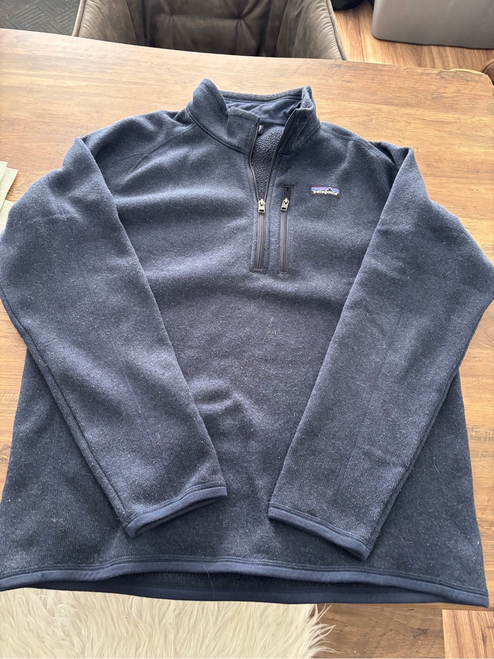 Patagonia Men’s Dark Blue Half-Zip Fleece Pullover